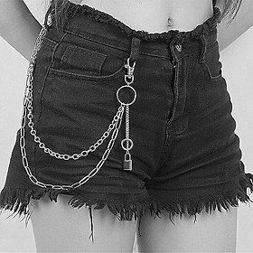 Xích đeo quần jeans cá tính Âu Mỹ hip hop mẫu ổ khoá độc lạ