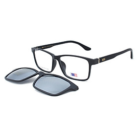 Gọng kính unisex độ & mát clip-on NBA NBA1152 thời trang (size 55/15/140)