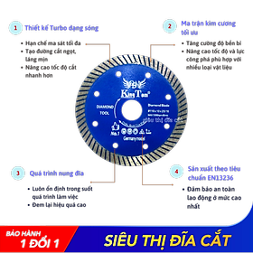 Mua Lưỡi Cắt Đa Năng Granite 110mm KingTom Xanh Me Dày - Chuyên Đá Cứng  Giá Siêu Sốc