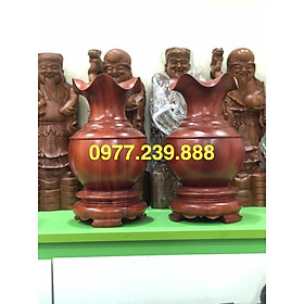 Mua lục bình gỗ hương đỏ 50cm