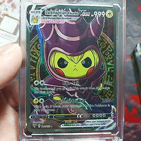 Thẻ Pokemon Darkmagician phù thủy áo đen Pikachu hóa trang Vmax 1459 d38 27