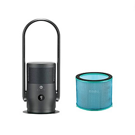 Mua Combo Máy Lọc Không Khí U ULTTY SKJ CR021 Dạng Quạt Màu Đen + Màng lọc HEPA H13 Nano Phân Tử Bạc - Hàng Chính Hãng