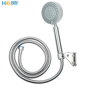 Vòi sen tắm tăng áp 5 chế độ phun kèm dây dẫn giá treo Hobby Home Decor BST1 inox 304 dây sen tùy chọn