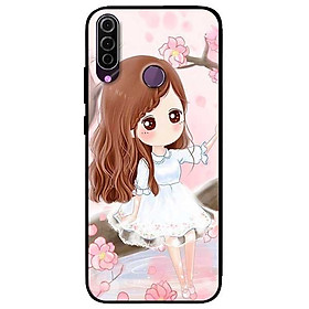 Ốp lưng dành cho Vsmart Joy 3 mẫu Nàng Chibi Nền Hồng