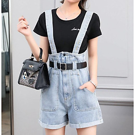 Quần yếm jean short YS10 C058