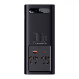 Mua Bộ chuyển đổi dòng điện ô tô Baseus Super Si Power Inverter 500W (220V CN/EU)- hàng chính hãng