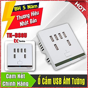 Ổ Cắm USB Âm Tường 6 Cổng Cao Cấp TK-BS6U - Hàng Chính Hãng