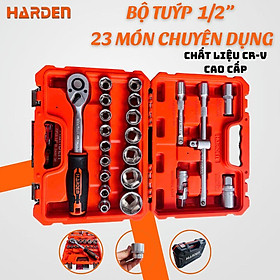 Mua Bộ Khẩu Tuýp 1/2” 23 Món – Có Đầu Bugi  Tay Vặn 72 Răng – Chất Liệu CR-V