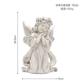 Mua Tượng thiên thần trang trí bằng nhựa- tương thiên sứ tượng cô gái dễ thương RENZO DC01