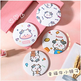 Gương Mini Cầm Tay Các Mẫu Đáng Yêu Nhất - Gương Tròn Bỏ Túi Tiện Dụng