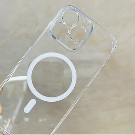 Ốp lưng cho iPhone 15 Pro Max Memumi trong suốt Magnetic - hàng chính hãng - 15 pro