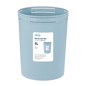 Mua Thùng Rác Nhựa Tròn Cao Cấp 5 Lít Inochi Nhật Bản  (184 x 184 x 234 mm) - Giao màu ngẫu nhiên