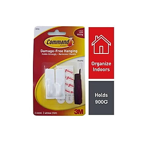 Mua Móc dán tường kiểu vuông 3M COMMAND 17501ANZ  900 g  2 cái/vỉ