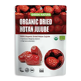 Táo đỏ hữu cơ Hotan 500gr Organic Dried Hotan Jujube 500gr - Green Nature