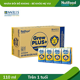 Thùng 48 hộp Sữa bột pha sẵn GrowPLUS+ Vàng - Sữa non tăng đề kháng 110ml