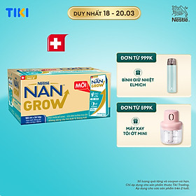 Thùng sữa bột pha sẵn Nestlé NANGROW 6(4x180ml) sữa mát công thức từ Thụy Sĩ với 100% Canxi giúp bé cao lớn vượt trội dành cho bé từ 1 tuổi