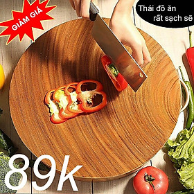 Mua Thớt gỗ Nghiến 24-29cm chuẩn 100%  thớt tròn nhiều size cao cấp