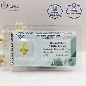 Viên đá thạch anh vàng ( citrine ) thiên nhiên  HA_G000470