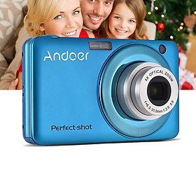 Máy Chụp Ảnh Quay Video Kỹ Thuật Số Andoer Kèm 2 Pin (20Mp 720P HD) (8X Quang) (4X Zoom)