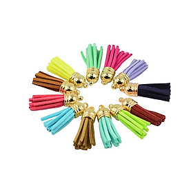 12Pcs Colorful Velvet Tassel Charms Pendants For Jewelry Bags Key Chains DIY