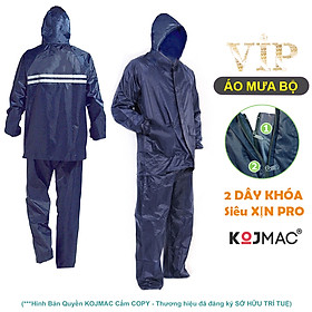 Mua Bộ Quần Áo Mưa Cao Cấp KOJMAC Raincoat 1 Người Lớn ( Sỉ Có Túi Dây Khóa Kéo Vải Dù Dày Đi Xe Nam Nữ  aomua Có Túi )