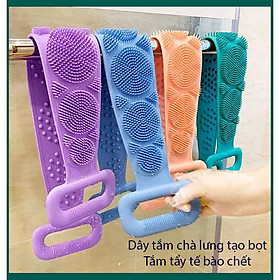 Mua Dây Chà Lưng 2 Mặt Silicone - Dây Tắm Kì Lưng Hiệu Quả