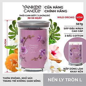 Nến ly tròn sáp đậu nành Yankee Candle size L (567g) - Wild Orchid