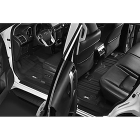 Thảm lót sàn xe ô tô TOYOTA LAND CRUISER 2011- đến nay Nhãn hiệu Macsim 3W chất liệu nhựa TPE đúc khuôn cao cấp -màu đen đen