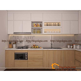 Mua Mẫu Tủ Bếp Gỗ Chữ L Đẹp Mắt LG-TB004