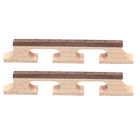 2 Pcs  Banjo Rosewood Bridge for Banjo Parts Accessories