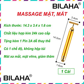 Máy Massage Mặt Hợp Kim Gold 24k cầm tay đa vị trí toàn thân- (Hàng Có Sẵn) Cây lăn mặt nâng cơ (Hàng Chính Hãng)