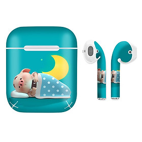 Mua Miếng dán skin chống bẩn cho tai nghe AirPods in hình Heo con dễ thương - HEO2k19 - 115 (bản không dây 1 và 2