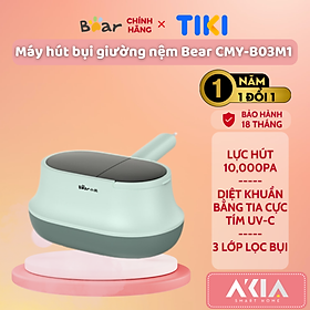 Mua Máy hút bụi giường nệm Bear CMY-B03M1 - Lực hút 10.000Pa  diệt khuẩn bằng tia cực tím  3 lớp màng lọc bụi - HÀNG CHÍNH HÃNG