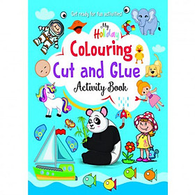 My Holiday: Colouring Cut And Glue