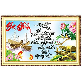 Tranh thêu chữ thập Gia đình DLH-222935