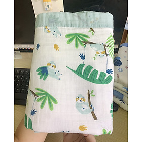 Chăn Đắp, Khăn Tắm Và Quấn Ủ Bonny 100 Sợi Tre Lụa 4 Lớp Siêu Mềm, Thấm Hút, An Toàn Cho Làn Da Của Bé Yêu Kt1m1x1m2 - Họa tiết 7