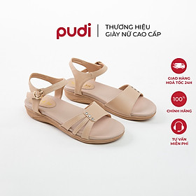 SANDAL NỮ QUAI CHÉO |PUDI| ĐẾ ĐÚC TRƠN TRƯỢT - 9350