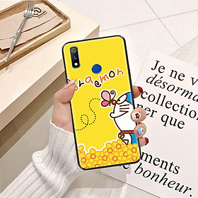 Ốp lưng điện thoại Realme 3 Pro viền silicon dẻo TPU  hình Doremon Làm Duyên