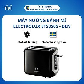 Máy Nướng Bánh Mì Electrolux ETS3505 - Đen - Hàng chính hãng