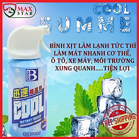 Bình xịt làm lạnh nhanh tức thì Chai xịt làm lạnh nhanh oto Chai xịt làm mát cơ thể Chai xịt giảm đau 