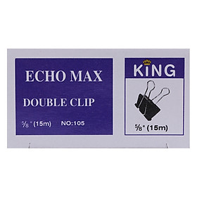 Nơi bán Bộ 6 Hộp Kẹp Bướm Echo (15mm) - Đen - Giá Từ -1đ