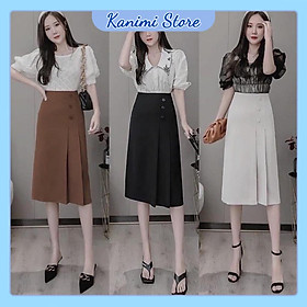 Chân váy công sở cạp liền dáng dài qua gối Kanimi siêu xinh - CV03