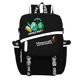 Balo Minecraft khoá cài Thập lục bảo