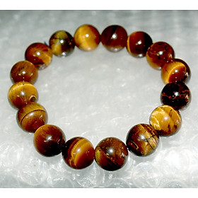 Vòng tay chuỗi đá mắt hổ nâu vàng-Nhiều cỡ ly