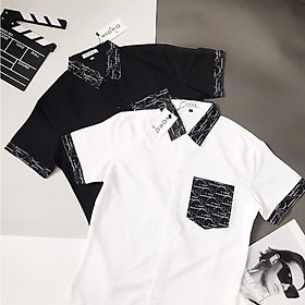 Áo sơ mi 3D tay ngắn cổ bẻ cực đẹp phong cách thời trang hott THỜI TRANG GU FASHION