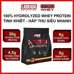 Labrada Hydro Whey 4Lbs 1,8kg Chính hãng – 100% Hydrolyzed Whey Protein, Bổ sung Protein, tăng Cơ mạnh, hấp thu siêu nhanh, thành phần tinh khiết