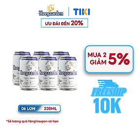 Lốc 6 Lon Bia Hoegaarden White (330ml/lon)