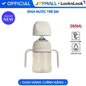 Bình Tập Uống Nước Cho Bé LocknLock Ppsu Straw Cup HAP914 280ml, HAP915 350ml, Hàng Chính Hãng - JoyMall