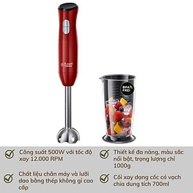 Mua MÁY XAY SINH TỐ CẦM TAY RUSSELL HOBBS DESIRE 24690-56  500W Nhập Đức Hàng Chính Hãng