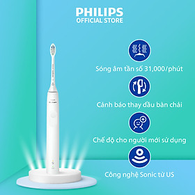 Bàn chải điện chính hãng Philips sonicare HX3671/23 màu trắng_ chải sạch sâu_ bảo hành 2 năm